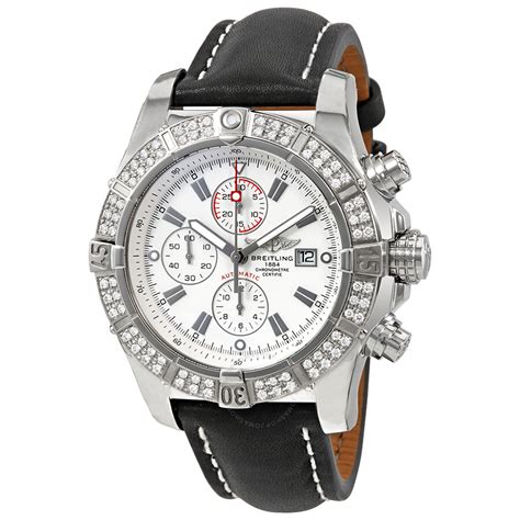 breitling chronograph automatic - breitling chronometre automatic diamond bezel.